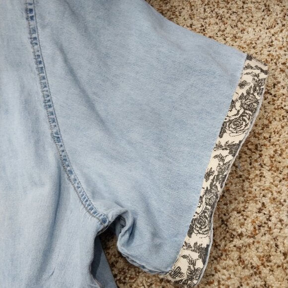 3610 Size 4X Upcycled Jean Duster. - Picture 3 of 6